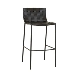 Everly Barstool - Jet Black - Black Metal by null, a Bar Stools for sale on Style Sourcebook