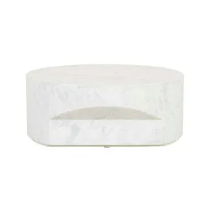 Atlas Pinnacle Coffee Table - Matt White Marble by null, a Coffee Table for sale on Style Sourcebook