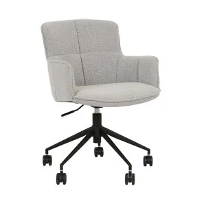Walter Office Chair - Ash Speckle - Black Metal by null, a Chairs for sale on Style Sourcebook