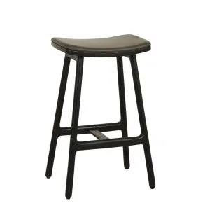 Sketch Odd Upholstered Barstool - Armour Leather - Black Onyx by null, a Bar Stools for sale on Style Sourcebook