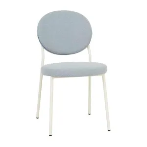 Laylah Loop Dining Chair - Powder Blue - Bone Powdercoated Metal by null, a Chairs for sale on Style Sourcebook