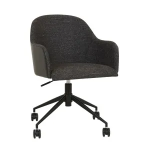 Riley Office Chair - Lead Speckle - Black by null, a Chairs for sale on Style Sourcebook