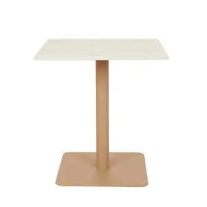 Portsea Loft Dining Table - White Stone - Natural Aluminium by null, a Tables for sale on Style Sourcebook