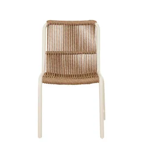 Delphi Sands Dining Chair - Natural Weave - Ivory White by null, a Outdoor Chairs for sale on Style Sourcebook