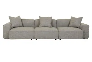 Airlie Slab 4 Seater Sofa - Brindle Grey by null, a Sofas for sale on Style Sourcebook