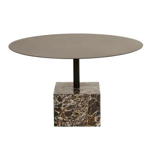 Verona Pillar Coffee Table - Golden Portoro - Black by null, a Coffee Table for sale on Style Sourcebook