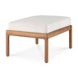 Ethnicraft Outdoor Jack Stool - Off White - Teak by null, a Outdoor Benches for sale on Style Sourcebook