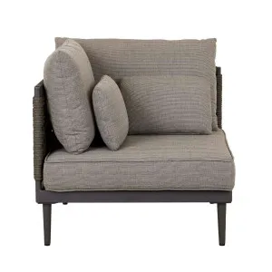 Cabana Weave 2 Seater Left Sofa - Graphite - Charcoal by null, a Outdoor Sofas for sale on Style Sourcebook