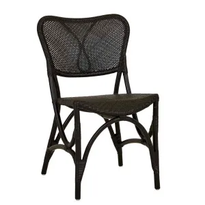 Luella Dining Chair - Black Rattan by null, a Chairs for sale on Style Sourcebook