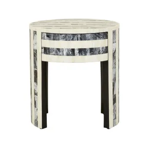 Zafina Bedside - Black Resin - Natural by null, a Bedside Tables for sale on Style Sourcebook