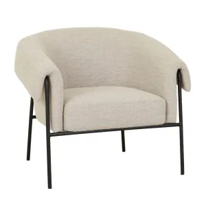 Sid Occasional Chair - Nougat - Black Metal by null, a Chairs for sale on Style Sourcebook