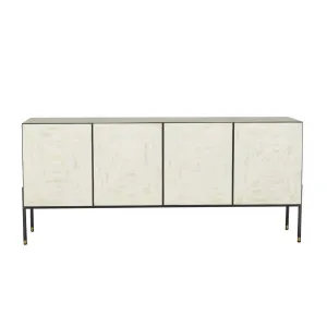 Zahra Facet Buffet - Natural - Gunmetal by null, a Sideboards, Buffets & Trolleys for sale on Style Sourcebook