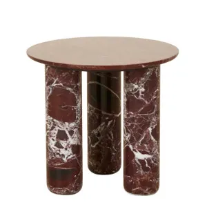 Atlas Orbit Side Table - Rouge Marble by null, a Side Table for sale on Style Sourcebook