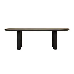 Seb Oval Four Leg Dining Table - Black Oak by null, a Dining Tables for sale on Style Sourcebook