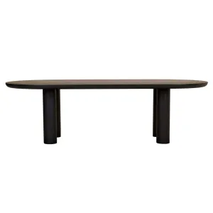 Seb Oval Four Leg Dining Table - Black Oak by null, a Dining Tables for sale on Style Sourcebook