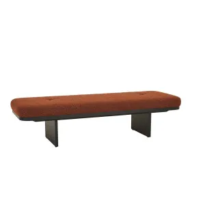 Hugo Bridge Bench Seat - Spice Boucle - Matt Black Ash by null, a Benches for sale on Style Sourcebook