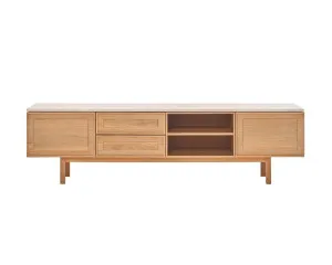 Sketch Yorke Marble ETU - Natural Travertine - Light Oak by null, a Entertainment Units & TV Stands for sale on Style Sourcebook