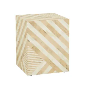 Zafina Abstract Side Table - Sepia Bone by null, a Side Table for sale on Style Sourcebook