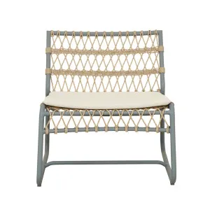 Normandy Twist Occasional Chair - Rye - Sky Aluminium by null, a Outdoor Chairs for sale on Style Sourcebook
