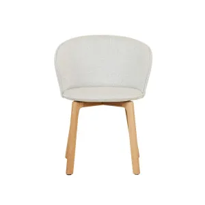 Sketch Glide Dining Armchair - Snow - Light Oak by null, a Chairs for sale on Style Sourcebook