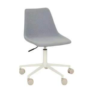 Harlow Office Chair - Powder Blue - Bone Powdercoated Metal by null, a Chairs for sale on Style Sourcebook