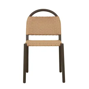 Jules Woven Outdoor Dining Chair - Safari Weave - Espresso by null, a Outdoor Chairs for sale on Style Sourcebook
