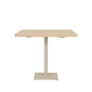 Tide Square Dining Table - Aged Teak - Linen Metal by null, a Tables for sale on Style Sourcebook