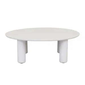 Artie Outdoor Pillar Coffee Table - White Speckle by null, a Tables for sale on Style Sourcebook