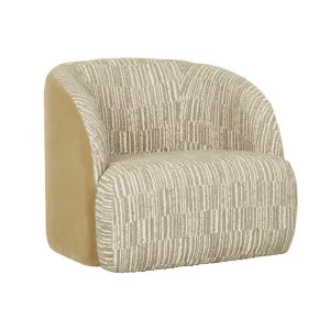 Kennedy Beckett Sofa Chair - Mushroom Weave - Thyme Velvet by null, a Chairs for sale on Style Sourcebook