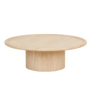 Pippa Marble Coffee Table - Natural Travertine by null, a Coffee Table for sale on Style Sourcebook