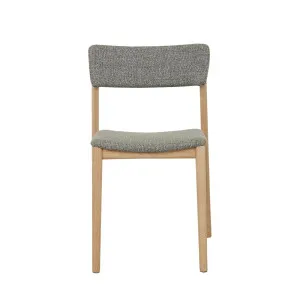 Sketch Poise Upholstered Back Dining Chair - Woven Caribbean - Light Oak by null, a Chairs for sale on Style Sourcebook