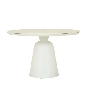 Lagoon Round Dining Table - White Stone - White by null, a Tables for sale on Style Sourcebook