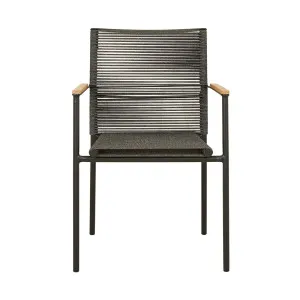 Pier Linear Dining Armchair - Smoke Grey - Shadow by null, a Outdoor Chairs for sale on Style Sourcebook