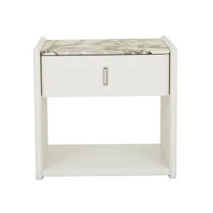 Pearce Marble Bedside - Bone by null, a Bedside Tables for sale on Style Sourcebook