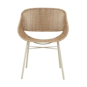 Cabana Curve Dining Armchair - Linen by null, a Outdoor Chairs for sale on Style Sourcebook