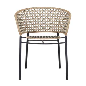Cabana Lace Dining Armchair - Linen Indigo Weave - Indigo by null, a Outdoor Chairs for sale on Style Sourcebook