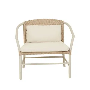 Mauritius Upholstery Occasional Chair - Linen - Linen Metal by null, a Outdoor Chairs for sale on Style Sourcebook