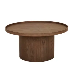 Classique Pedestal Coffee Table - Smoked Ash by null, a Coffee Table for sale on Style Sourcebook