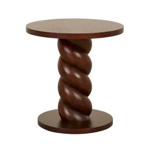 Trove Twist Side Table - Chestnut by null, a Side Table for sale on Style Sourcebook