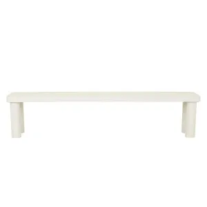 Frankie Outdoor Bench Seat - Aluminium White by null, a Outdoor Benches for sale on Style Sourcebook