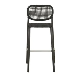 Valencia Weave Barstool - Carbon Grey by null, a Outdoor Chairs for sale on Style Sourcebook