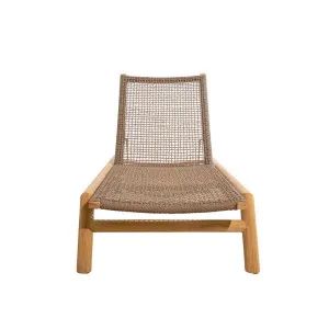 Mira Sunbed - Coral Braid - Natural Teak by null, a Outdoor Sunbeds & Daybeds for sale on Style Sourcebook