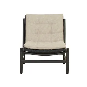 Valencia Weave Occasional Chair - Natural - Carbon Grey by null, a Outdoor Chairs for sale on Style Sourcebook