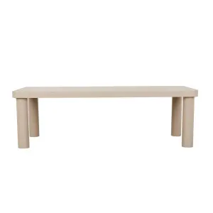 Frankie Outdoor Ceramic Dining Table - Light Grey - Clay by null, a Tables for sale on Style Sourcebook