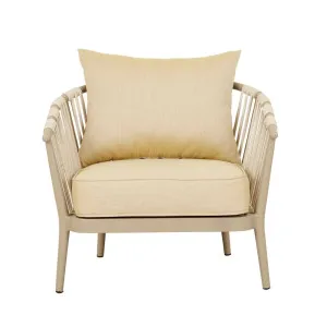 Maui Linear 1 Seater Sofa - Mustard - Taupe by null, a Outdoor Sofas for sale on Style Sourcebook