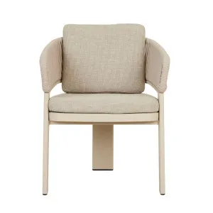 Valencia Rope Dining Armchair - Natural - Sand by null, a Outdoor Chairs for sale on Style Sourcebook