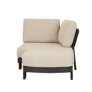 Valencia Rope 2 Seater Left Arm Sofa - Natural - Carbon Grey by null, a Outdoor Sofas for sale on Style Sourcebook