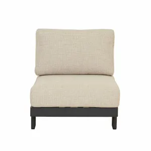 Valencia Rope 2 Seater Left Arm Sofa - Natural - Carbon Grey by null, a Outdoor Sofas for sale on Style Sourcebook