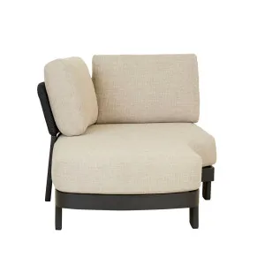 Valencia Rope 2 Seater Left Arm Sofa - Natural - Carbon Grey by null, a Outdoor Sofas for sale on Style Sourcebook