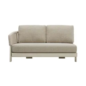 Valencia Rope 2 Seater Left Arm Sofa - Natural - Sand by null, a Outdoor Sofas for sale on Style Sourcebook
